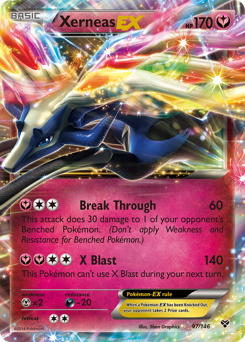 Xerneas-EX, XY #97, Pokémon TCG card