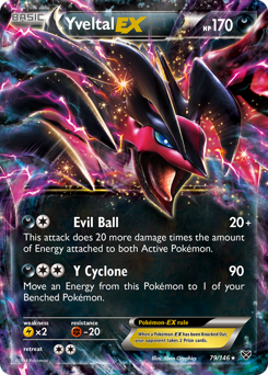 Yveltal-EX, XY #79, Pokémon TCG card