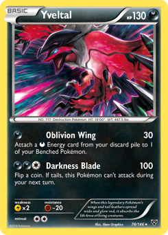 Yveltal, XY #78, Pokémon TCG card