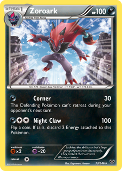 Zoroark, XY #73, Pokémon TCG card